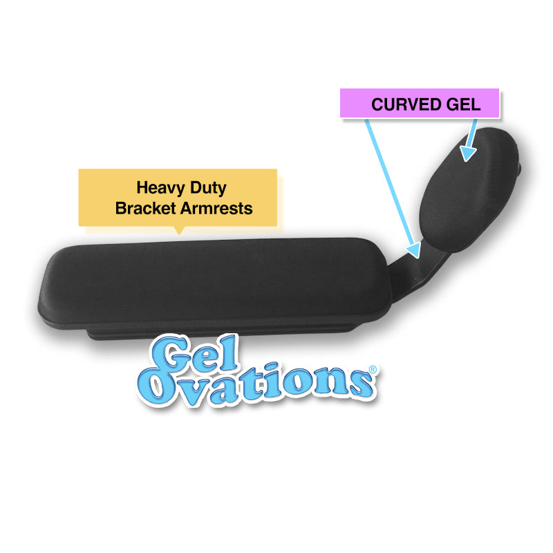 Universal Elbow Stop - HEAVY DUTY Bracket Curved Dimensional GEL Pad