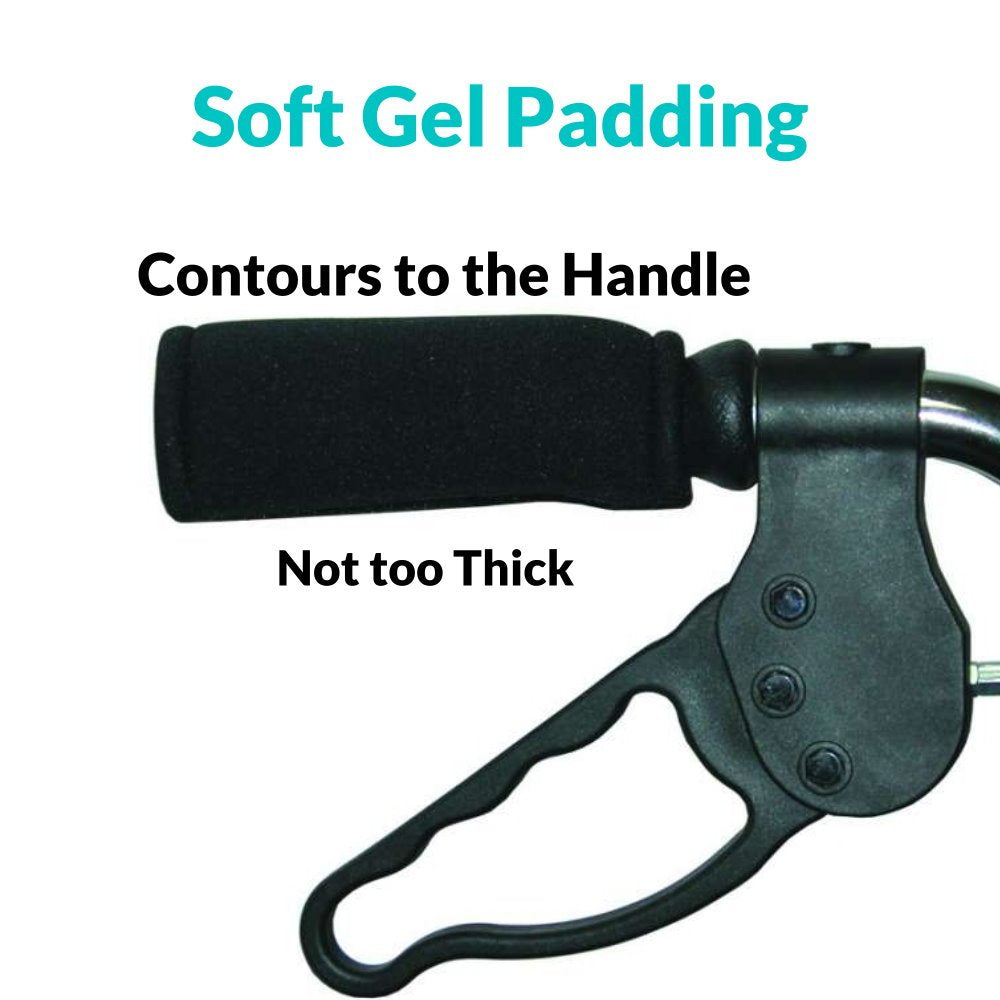 Wraps - Premium Rolling Walker Medical Grade Gel Handgrip Covers (Pair) - Softens the Grip