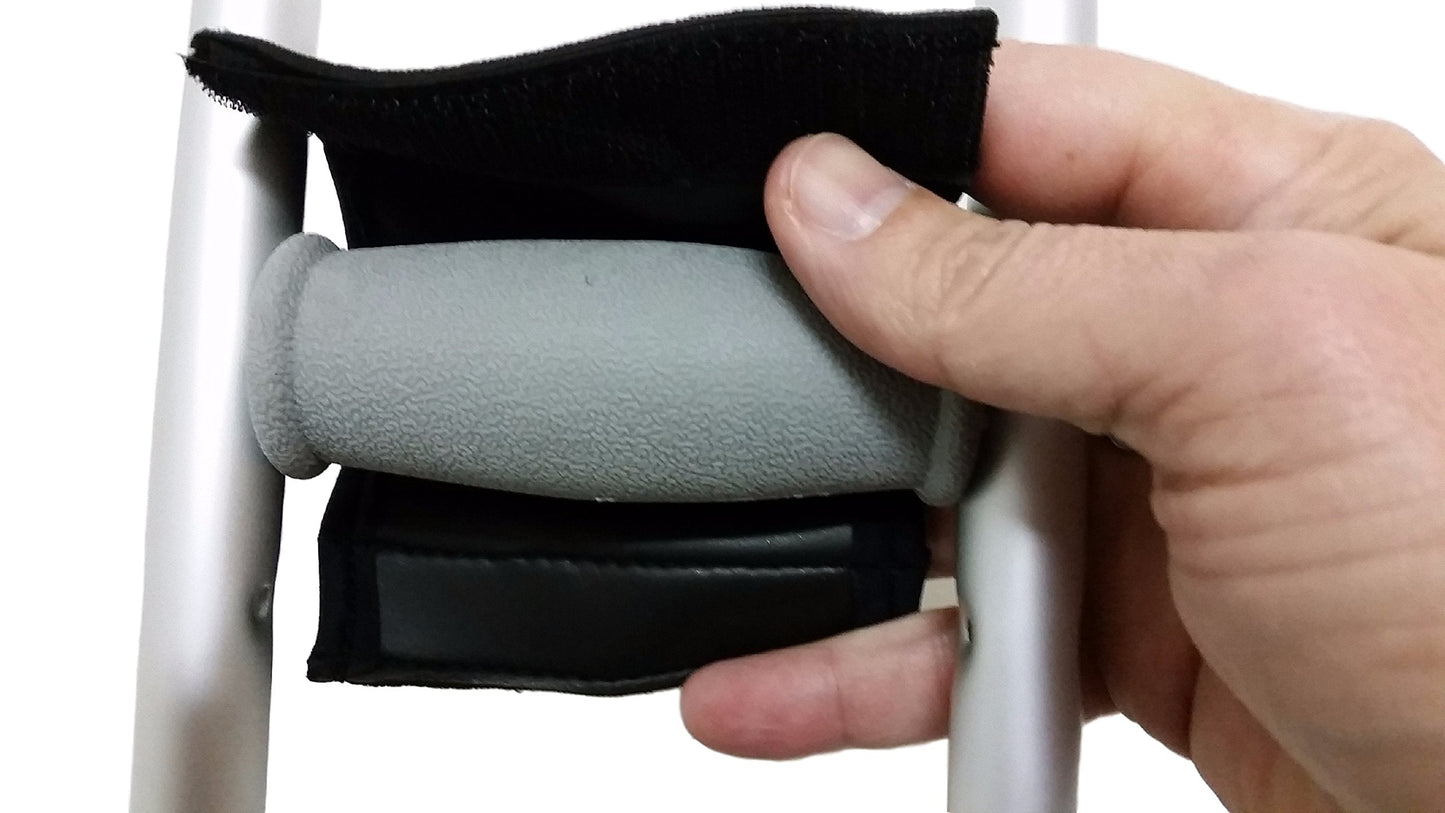 Crutch - Premium Soft Gel Crutch Top Covers and Gel Hand Grips (Full Set) - Softens the Pain of Using Crutches