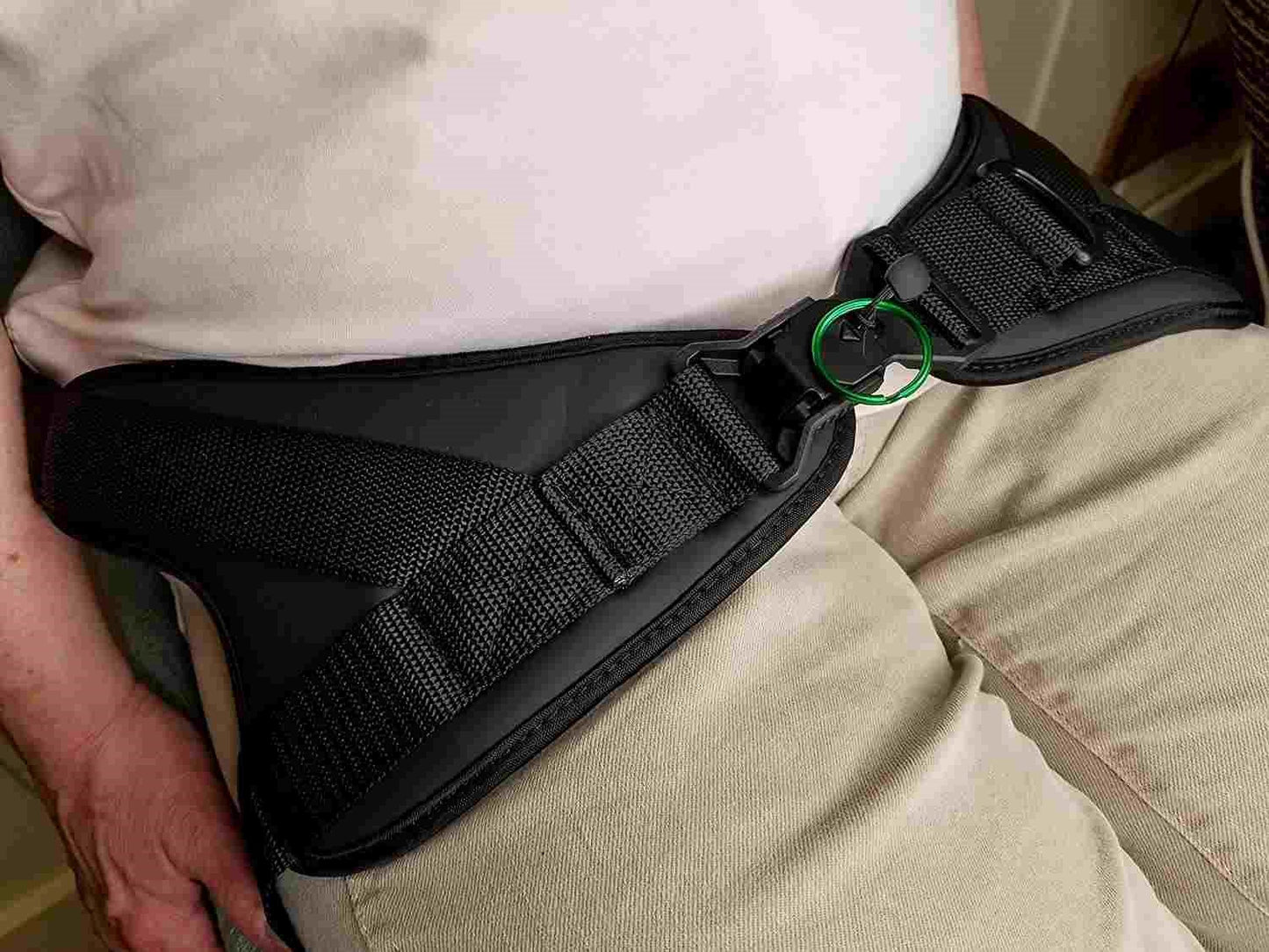 Limit-Less Wheelchair 4 Point Pelvic Belt with Limit-Less Magnetic Self Engaging 1.0" Buckle L4P