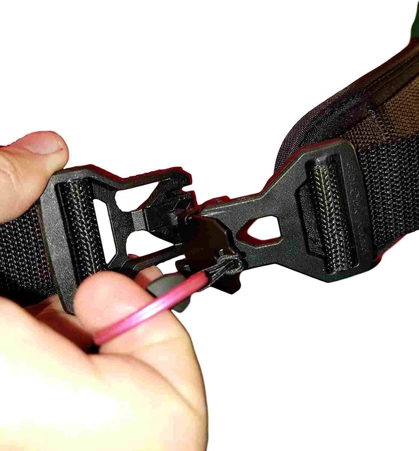 Limit-Less Wheelchair Shoe Holders with Limit-Less Magnetic Self Engaging Buckle LSH