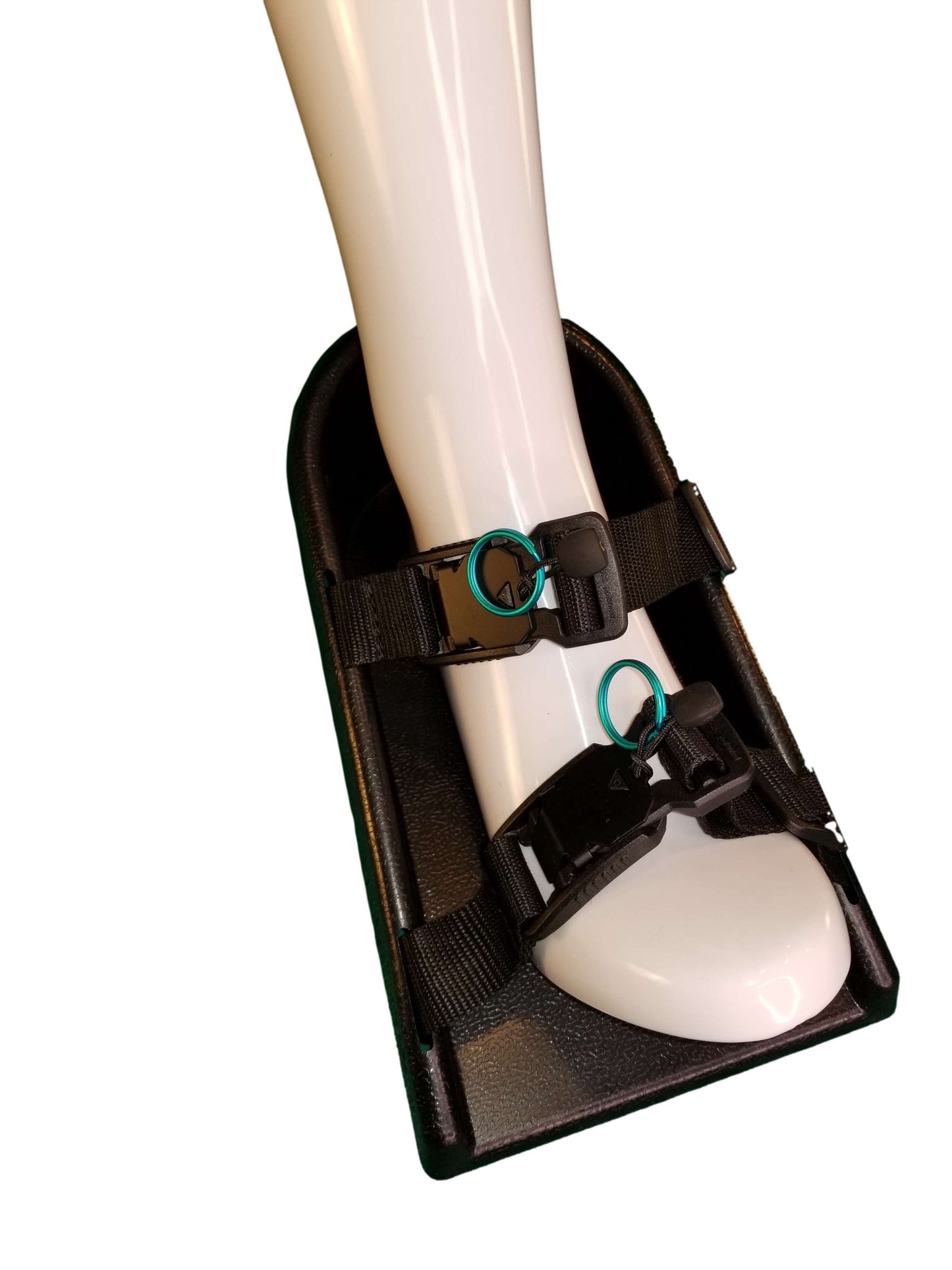 Limit-Less Wheelchair Shoe Holders with Limit-Less Magnetic Self Engaging Buckle LSH