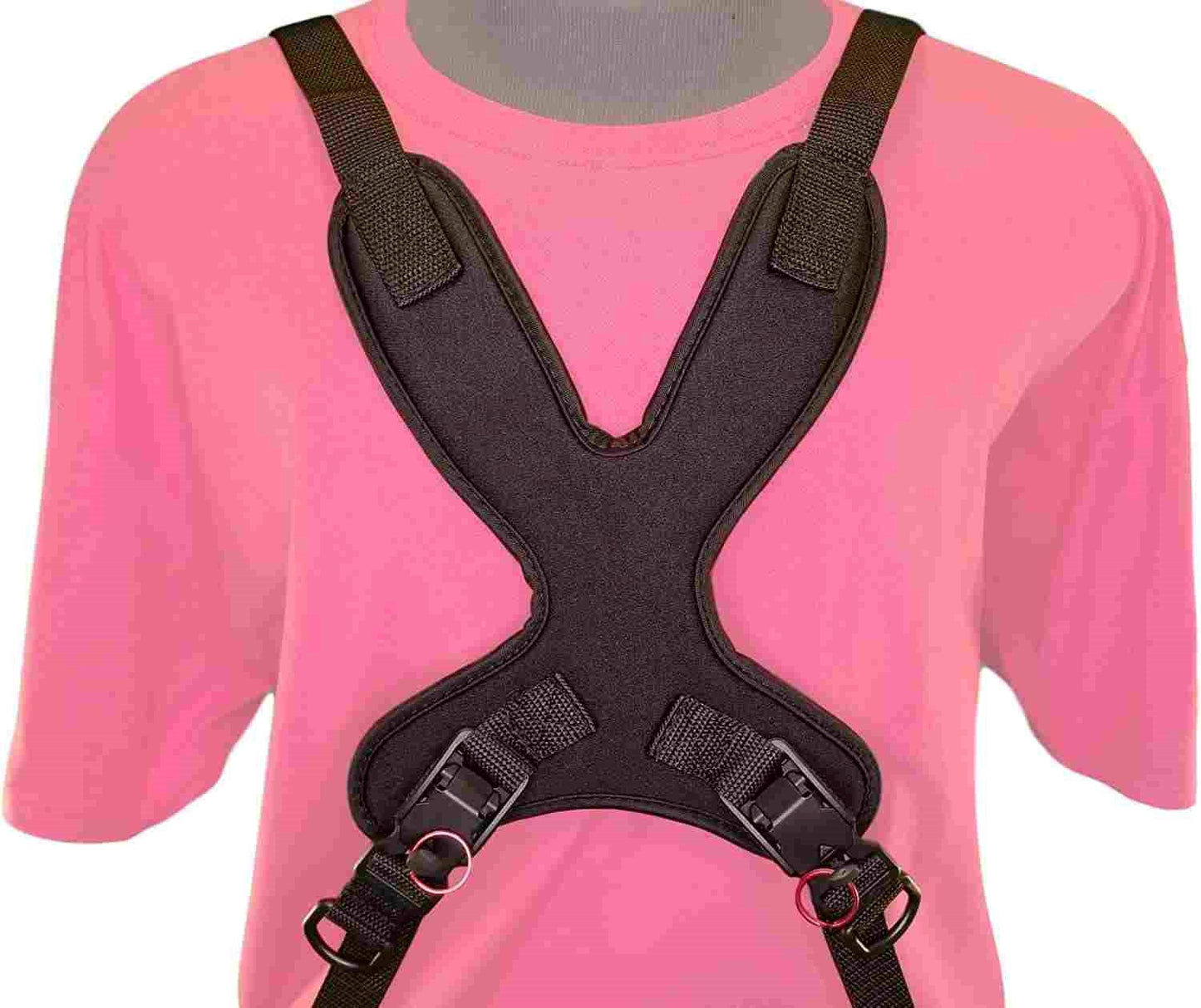 Limit-Less Wheelchair Female Chest Harness with Limit-Less Magnetic Self Engaging Buckles (With Back Mount Hardware) LFH
