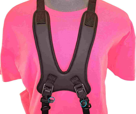 Limit-Less Wheelchair Male Chest Harness with Limit-Less Magnetic Self Engaging Buckles LMH