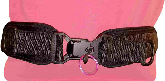 Limit-Less Wheelchair Dual Pull Seat Belt with Limit-Less Magnetic Self Engaging Buckle L2P